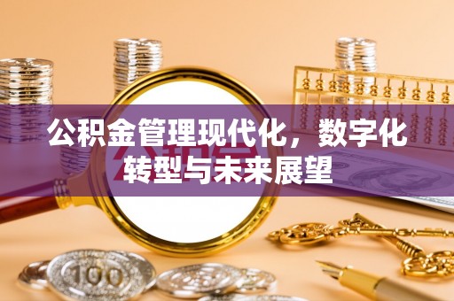 新华公积金管理现代化，数字化转型与未来展望