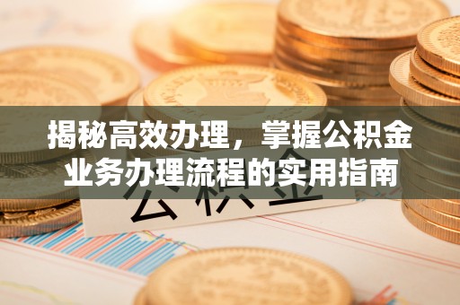 新华揭秘高效办理，掌握公积金业务办理流程的实用指南