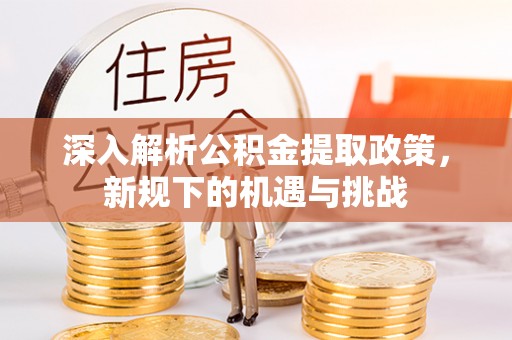 新华深入解析公积金提取政策，新规下的机遇与挑战